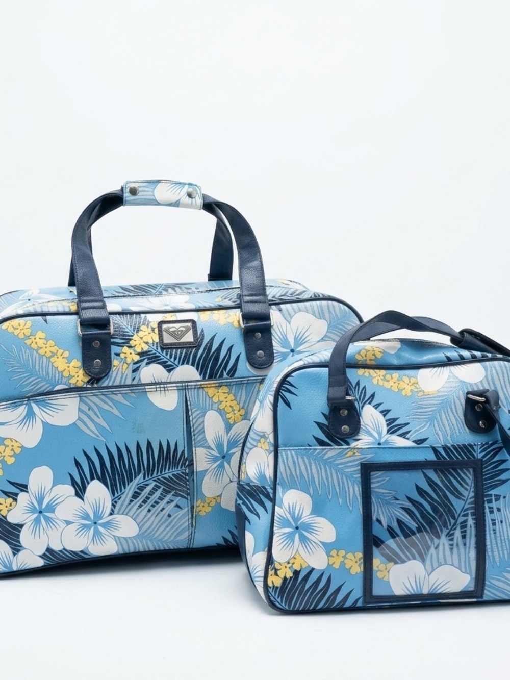 Blue Roxy Tropical Floral Women’s Travel Bags
